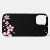 黒い背景の花 Case-Mate iPhoneケース (裏面 (横))