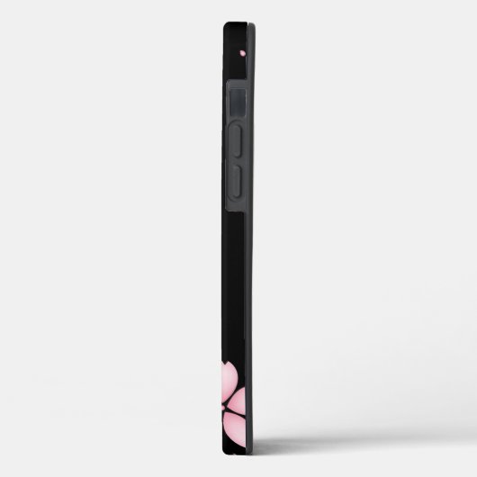 黒い背景の花 Case-Mate iPhoneケース (裏面 / 左)