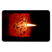 黒い背景の蝋燭 マグネット (横)