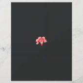 黒い背景の赤い花 (裏面)