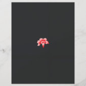 黒い背景の赤い花 (正面)