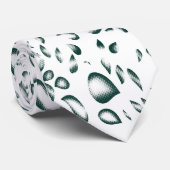 黒い背景の赤い花 ネクタイ (ロール)