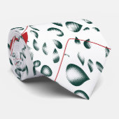 黒い背景の赤い花 ネクタイ (ロール)