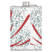 黒い背景の赤い花 フラスク (裏面)