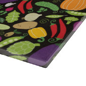 黒い背景の食糧 カッティングボード (角)