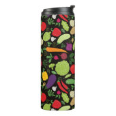 黒い背景の食糧 タンブラー (回転左)