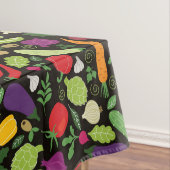 黒い背景の食糧 テーブルクロス (インサイチュ)