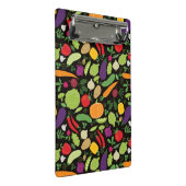 黒い背景の食糧 ミニクリップボード (アングル)