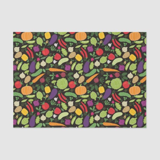 黒い背景の食糧 薄葉紙 (正面)