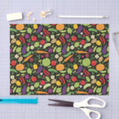 黒い背景の食糧 薄葉紙 (クラフト)