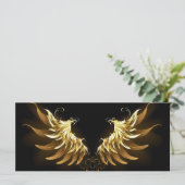 黒い背景の黄金の天使の翼 メニュー (スタンド正面)