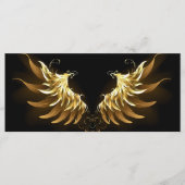 黒い背景の黄金の天使の翼 メニュー (正面)