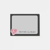 黒い背景のButcher Post-ITメモ ポストイット (正面)
