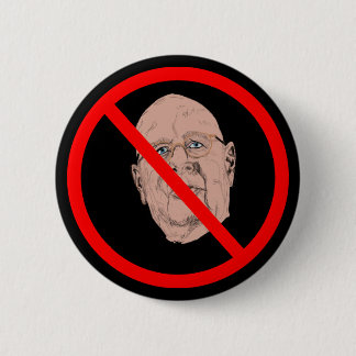 黒い背景のKLAUSEボタンにNOと答える 缶バッジ