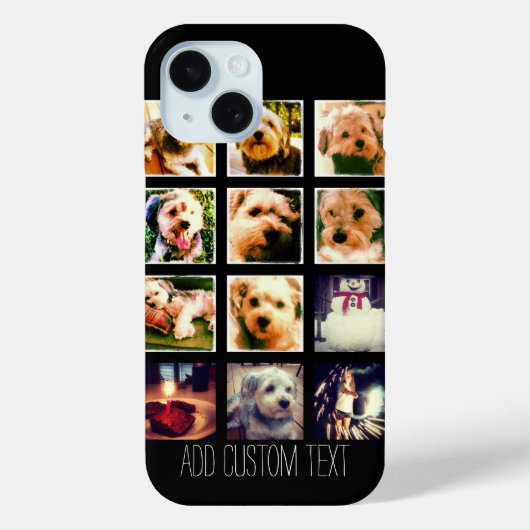 黒い背景を持つフォトコラージュ Case-Mate iPhoneケース (裏面)