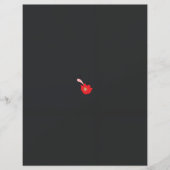 黒い背景を持つ赤い花 (正面)