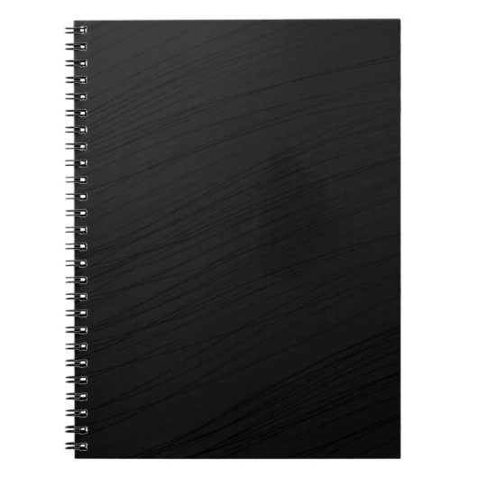 黒い背景テクスチャテンプレート ノートブック (正面)