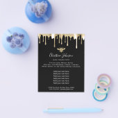 黒い背景フライヤーにビーのロゴ チラシ (シングル)