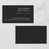 黒い背景弁護士名刺 名刺 (正面/裏面)