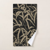 黒い背景装飾用クッション バスタオルセット (ハンドタオル)