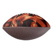 黒い背景、黒いサケまたはサンゴが破壊された アメリカンフットボール (回転90)