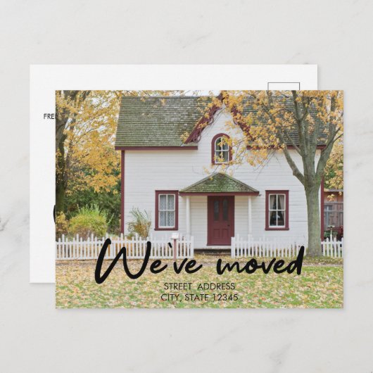 黒い脚エレガント本のニューハウス温暖化写真 案内ポストカード (正面/裏面)