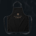 黒い脚エレガント本のロゴ·レザーワーク エプロン<br><div class="desc">黒い色のエプロンにビジネスロゴとブランディング。黒の色と文字詳細はできまパーソナライズされたす。</div>