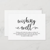 黒い脚素朴本結婚,ズ·ウィッシング·ウェル エンクロージャーカード (正面/裏面)
