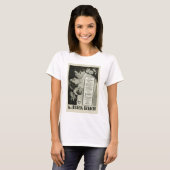 「黒い腕時計」の1929年のヴィンテージポスターTシャツ Tシャツ (正面フル)