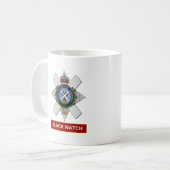 黒い腕時計 コーヒーマグカップ (正面左)