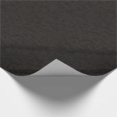 黒い自然なコルクの吠え声の一見木穀物 ラッピングペーパー (角)