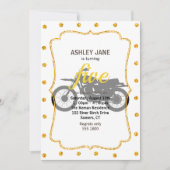 黒い自転車のシルエット-背景色を選択 招待状 (正面)