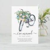 黒い自転車のフローラバスケット移動の発表 案内状 (スタンド正面)