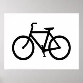 黒い自転車ルート ポスター