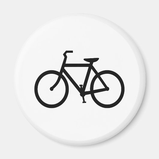 黒い自転車ルート マグネット (正面)
