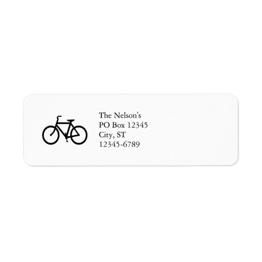 黒い自転車ルート ラベル (正面)