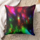 黒い色で影付きの粗さで着色 クッション (ブランケット)