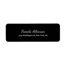 黒い色のクリエイティブ手書き手書き入力プレーン目隠し ラベル