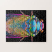 黒い色のセミ ジグソーパズル (横)