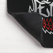 黒い色のペンタマスク_1 マウスパッド (コーナー)