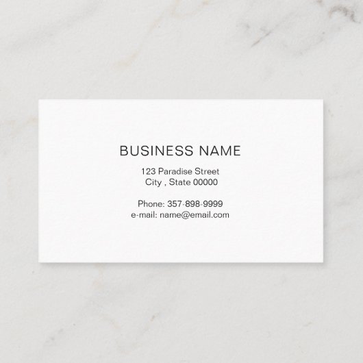 黒い色のラッシュズアーティスト 名刺 (裏面)