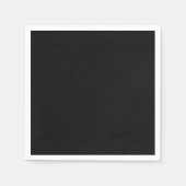 黒い色の小さい水玉模様テクスチャb3 スタンダードカクテルナプキン (正面)