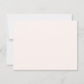 黒い色彩の鮮やかホタテパーソナライズされたプ名 ノートカード (裏面)