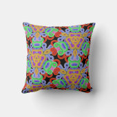 黒い色数々のの麺 クッション (裏面)