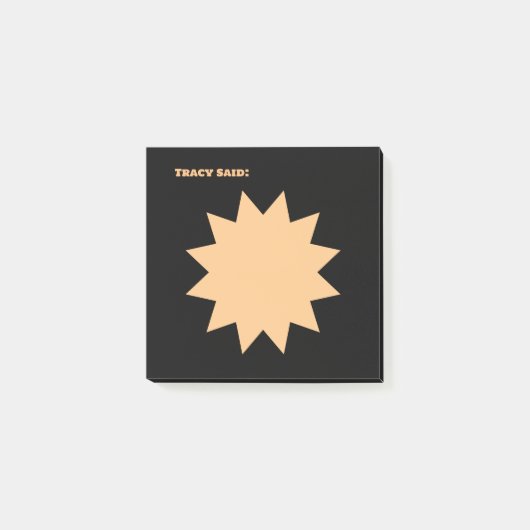 黒い色 ポストイット (正面)