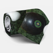黒い芝生のボールとジャック ネクタイ (ロール)