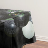 黒い芝生のボールとロゴ テーブルクロス (インサイチュ)