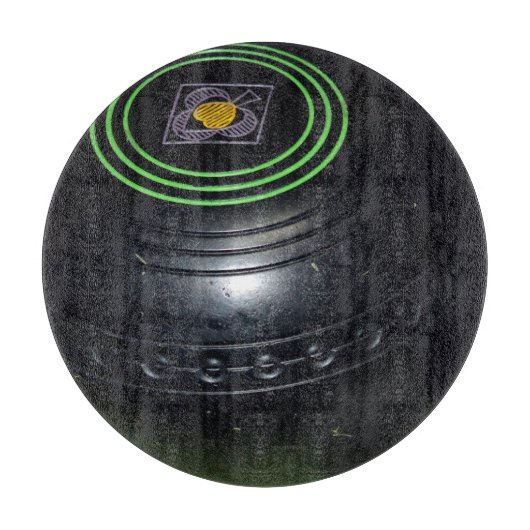 黒い芝生のボール カッティングボード (正面)