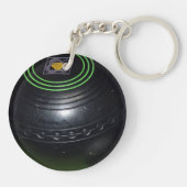 黒い芝生のボール キーホルダー (裏面)