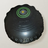 黒い芝生のボール ラウンドクッション (裏面)